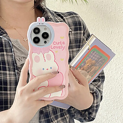 Avis GUPBOO Étui pour iPhone13 Love Rabbit coque de téléphone portable mignonne fille anti-chute douce