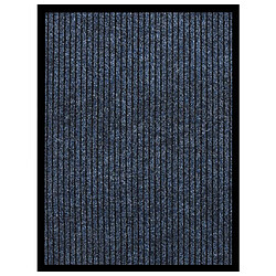 vidaXL Paillasson rayé Bleu 60x80 cm