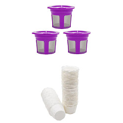 3pcs Réutilisables K Tasses 100x Filtre En Papier Jetable Pour Keurig K400 K500