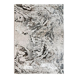 Thedecofactory BORGES FLUIDES - Tapis graphique effet fluide gris 120x170 