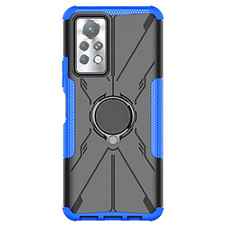 Coque en TPU 2-en-1, anti-chutte avec béquille pour votre Infinix Note 11 Pro - bleu