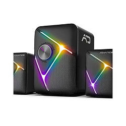 Avis Advance kit ENCEINTES 2.1 SOUNDPHONIC RGB 11W RMS Bluetooth 5.0 rétro-éclairage RGB