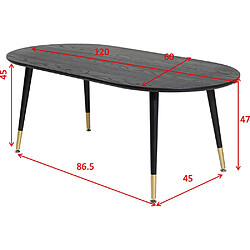 Avis Venture Home Table basse en MDF et acier Dipp.