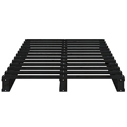 Acheter vidaXL Lit de palette sans matelas noir bois massif