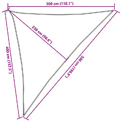 vidaXL Voile d'ombrage 160 g/m² Anthracite 3x4x5 m PEHD pas cher