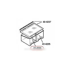 Bac a legumes de refrigerateur bosch b/s/h