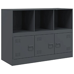 vidaXL Buffet anthracite 99x39x73 cm acier