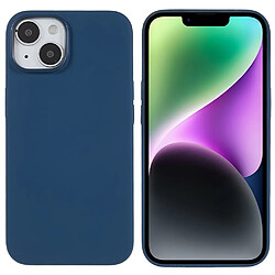 Coque en silicone magnétique, anti-chute, anti-rayures pour votre iPhone 14 Plus - bleu