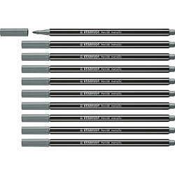 STABILO Stylo feutre Pen 68 metallic, argent ()