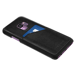 Avis Coque Galaxy S9 Coque rigide Revêtement cuir Porte-carte Bugatti Londra - Noir