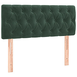 vidaXL Tête de lit Vert foncé 90x7x78/88 cm Velours