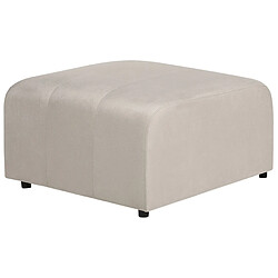 Beliani Ottoman FALSTERBO Beige Velours