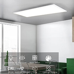 Avis ZMH Ceiling Light ED Panel Panel Dimmable Ceiling Light avec télécommande