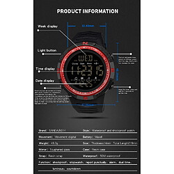 Acheter Universal Montre militaire à la mode 50 mètres montre sportive imperméable Montre électronique pour homme 6014 | Montre numérique (vert)