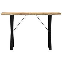 vidaXL Table à manger 120x60x76 cm Bois de manguier massif