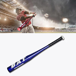 Wewoo Batte de baseball en alliage d'aluminium de la morsure de balle molletaille 25 pouces 63-64cm bleu 