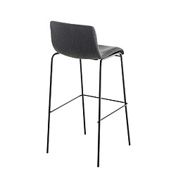 Acheter Non Tabouret de bar Hoover tissu 4 pieds structure noir