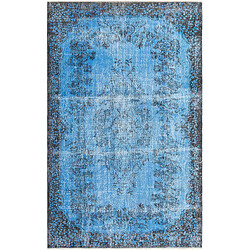 Vidal Tapis de laine 302x185 Bleu Ultra Vintage