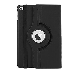 Avis Wewoo Smart Cover noir pour iPad mini 4 Litchi Texture 360 degrés Rotation intelligente étui en cuir avec support