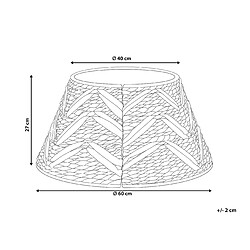 Avis Beliani Jupe de sapin de Noël SAPIN Naturel Fibre de jacinthe d'eau