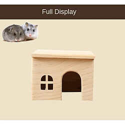 Avis Universal Hamster Bois caché Hamster syrien Maison cabane Petits animaux Habitat Décoration Mini-cage bord de mer | Cage