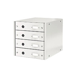 Leitz Armoire à tiroirs WOW Blanc 4 tiroirs