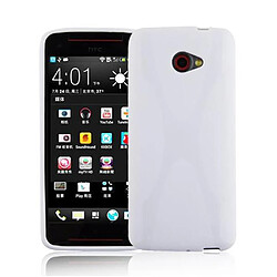 Cadorabo Coque HTC BUTTERFLY S Etui en Blanc