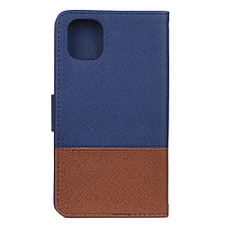 Avis Wewoo Coque Pour iPhone 11 Pro Étui en cuir à rabat avec logo et épingles à cartes et fentes cartes et portefeuille bleu