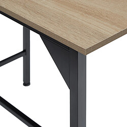 Tectake Ensemble table de bistrot Edinburgh - bois clair industriel pas cher