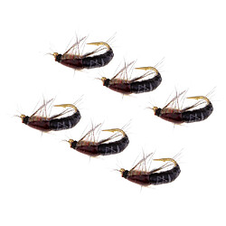 6Pcs Truite Mouches de Pêche Scud Crevettes Mouches de Pêche Nymphes Insectes