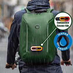 Acheter Sac à dos Vert Vélo trottinette DELSEY SECURAIN compatible éclairage Cosmo connected