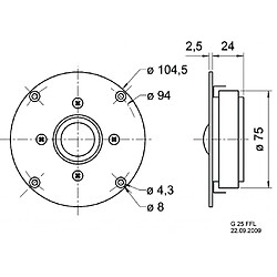 Alpexe VS-G25FFL/8 - Haut-parleur (4007540011752)