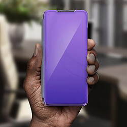 Acheter Avizar Étui Xiaomi Mi 10T / Mi 10T Pro Clapet Translucide Design Miroir Support Violet