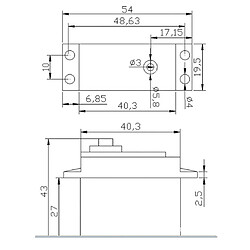 Avis Servo De Moteur De Direction En Métal 15kg / 17kg / 20kg / 25kg Pour RC 946R 180 Degrés