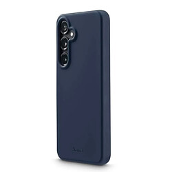 Hama Coque de protection pour Samsung Galaxy S24 (coque de protection arrière élégante, résistante aux chocs, aux rayures, souple, fine, surface douce, compatible avec le chargement sans fil) Bleu