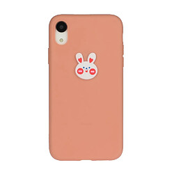 Coque en TPU décor de logo animal tête de lapin pour votre Apple iPhone XR 6.1 pouces