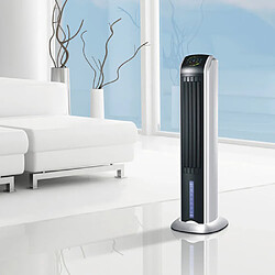 Purline rafraichisseur d'air de 4L avec humidificateur 70W noir blanc gris