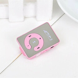 Lecteur De Musique Mp3 C Key Mirror Card Avec Câble De Données Casque Portable Clip-Type Externe U Disk Violet pas cher