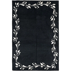 Vidal Tapis de laine 183x122 noir Darya