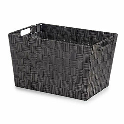 Kipit Panier Noir Tissu 10 L (25 x 20 x 35 cm) (12 Unités)