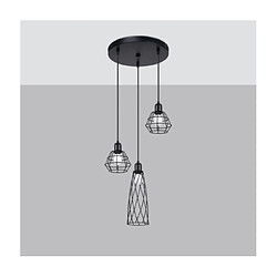 Luminaire Center Suspension Suba Acier Noir