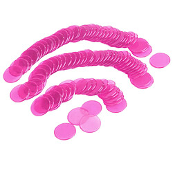 100pcs Plastique Violet Jetons De Bingo 3cm