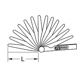 Avis KS TOOLS Jauges d'épaisseur anti-magnétiques 8 lames Kstools