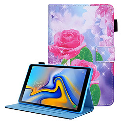 Etui en PU + TPU avec support et porte-carte rose pour votre Samsung Galaxy Tab A8 10.5 2021 SM-X200/X205