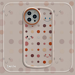 GUPBOO Étui pour iPhone11ProMax coque souple pour téléphone portable smiley à pois fille