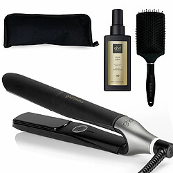 GHD - FER À LISSER LISSEUR GHD CHRONOS NOIR + HUILE THERMOPROTECTRICE GHD + TROUSSE DE VOYAGE HAIRPRICE + BROSSE HAIRPRICE