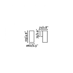 faro Spot Stan blanc 1 ampoule 12,5cm