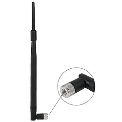 Wewoo Antenne noir réseau mâle sans fil 10DBi RP-SMA édition à couverture souple