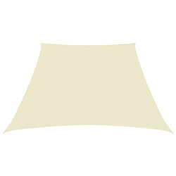 Maison Chic Voile d'ombrage | Voile de parasol | Toile d'ombrage Tissu Oxford trapèze 3/5x4 m Crème -MN66891