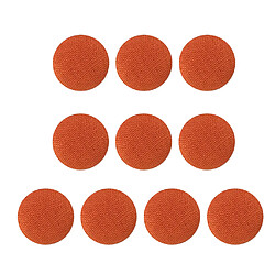 Acheter 10pcs Bouton Recouvert De Tissu Bouton Couture Couture Scrapbooking Orange